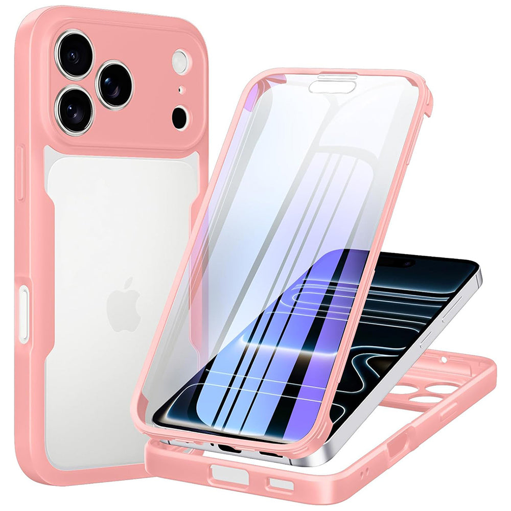 Hülle für Apple iPhone 18 Pro / 17 Pro, Techsuit, ColorVerse 360, Rosa