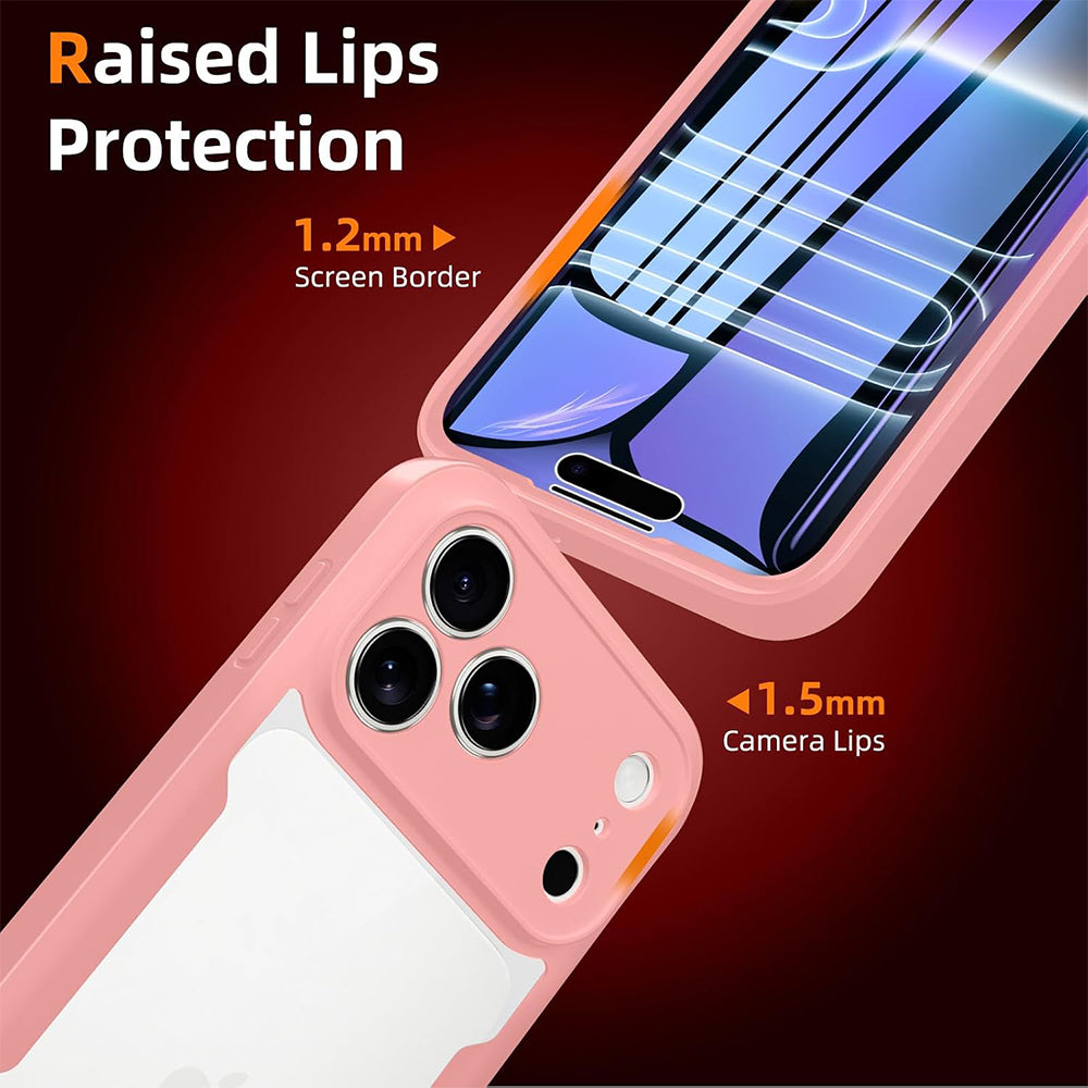 Hülle für Apple iPhone 18 Pro / 17 Pro, Techsuit, ColorVerse 360, Rosa