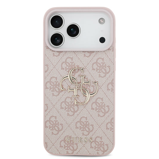 Hülle für Apple iPhone 18 Pro Max / 17 Pro Max, Guess, 4G Big Logo, Rosa