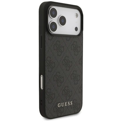 Hülle für Apple iPhone 18 Pro Max / 17 Pro Max, Guess, 4G Classic Logo, Schwarz