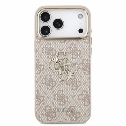 Hülle für Apple iPhone 18 Pro Max / 17 Pro Max, Guess, 4G Classic Logo mit Riemen, Roségold