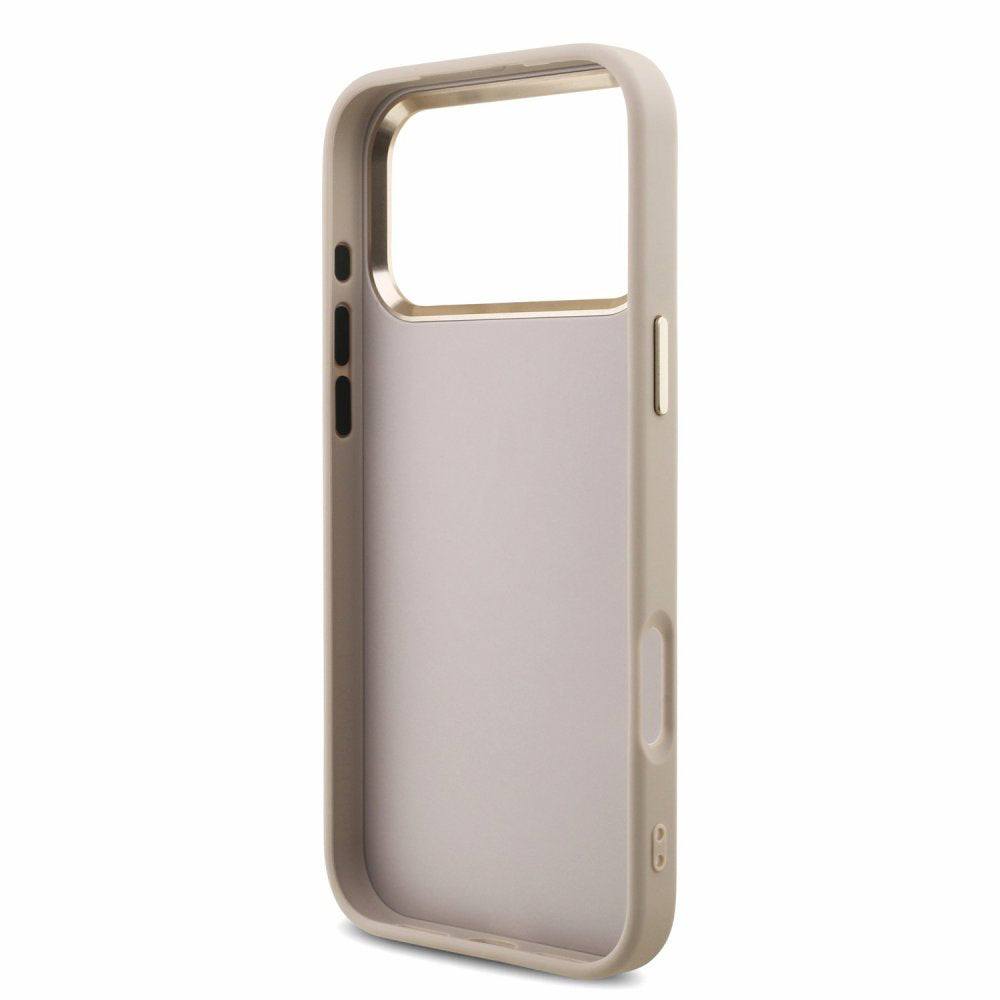 Hülle für Apple iPhone 18 Pro Max / 17 Pro Max, Guess, 4G Classic Logo mit Riemen, Roségold