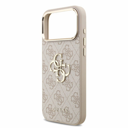 Hülle für Apple iPhone 18 Pro Max / 17 Pro Max, Guess, 4G Classic Logo mit Riemen, Roségold