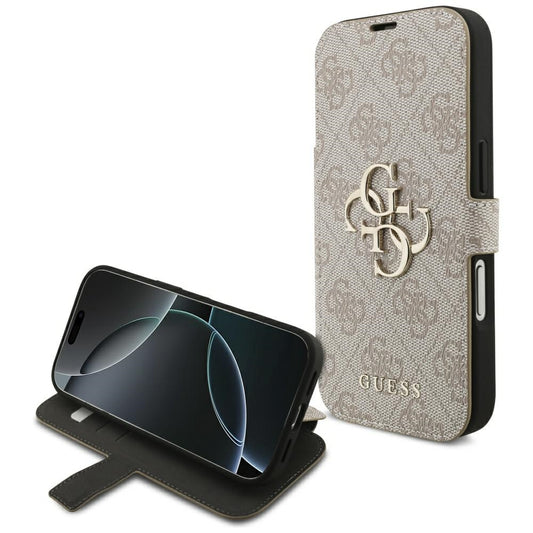 Hülle für Apple iPhone 18 Pro Max / 17 Pro Max, Guess, 4G Metall-Logo, Rosa