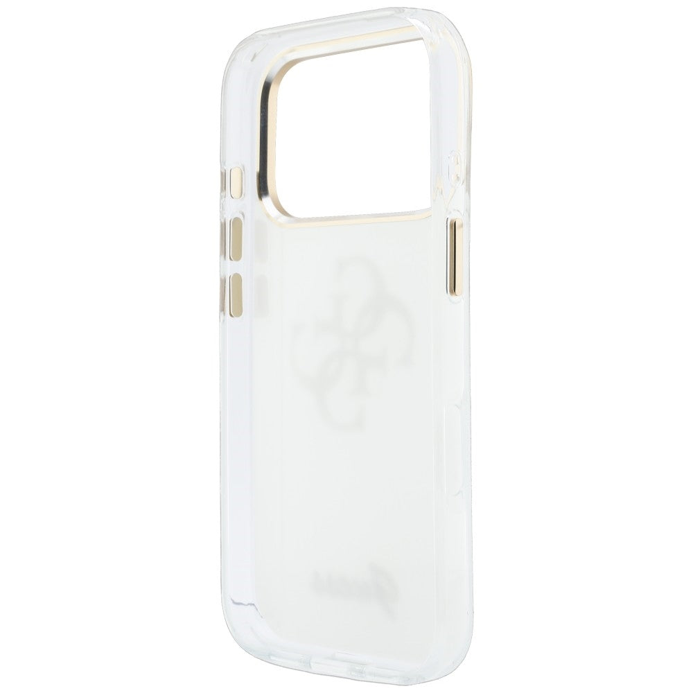 Hülle für Apple iPhone 18 Pro Max / 17 Pro Max, Guess, IML 4G Metal Script, Weiß