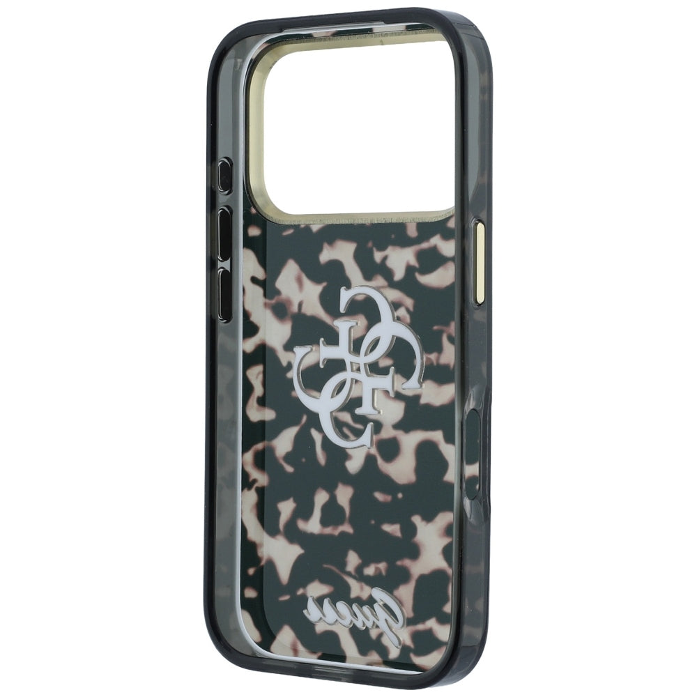 Hülle für Apple iPhone 18 Pro Max / 17 Pro Max, Guess, IML 4G Metal Script, Braun