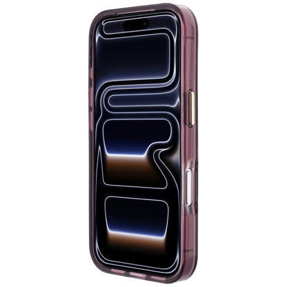 Hülle für Apple iPhone 18 Pro Max / 17 Pro Max, Karl Lagerfeld, IML Big Signature Resin Logo Metallrahmen, Weinrot