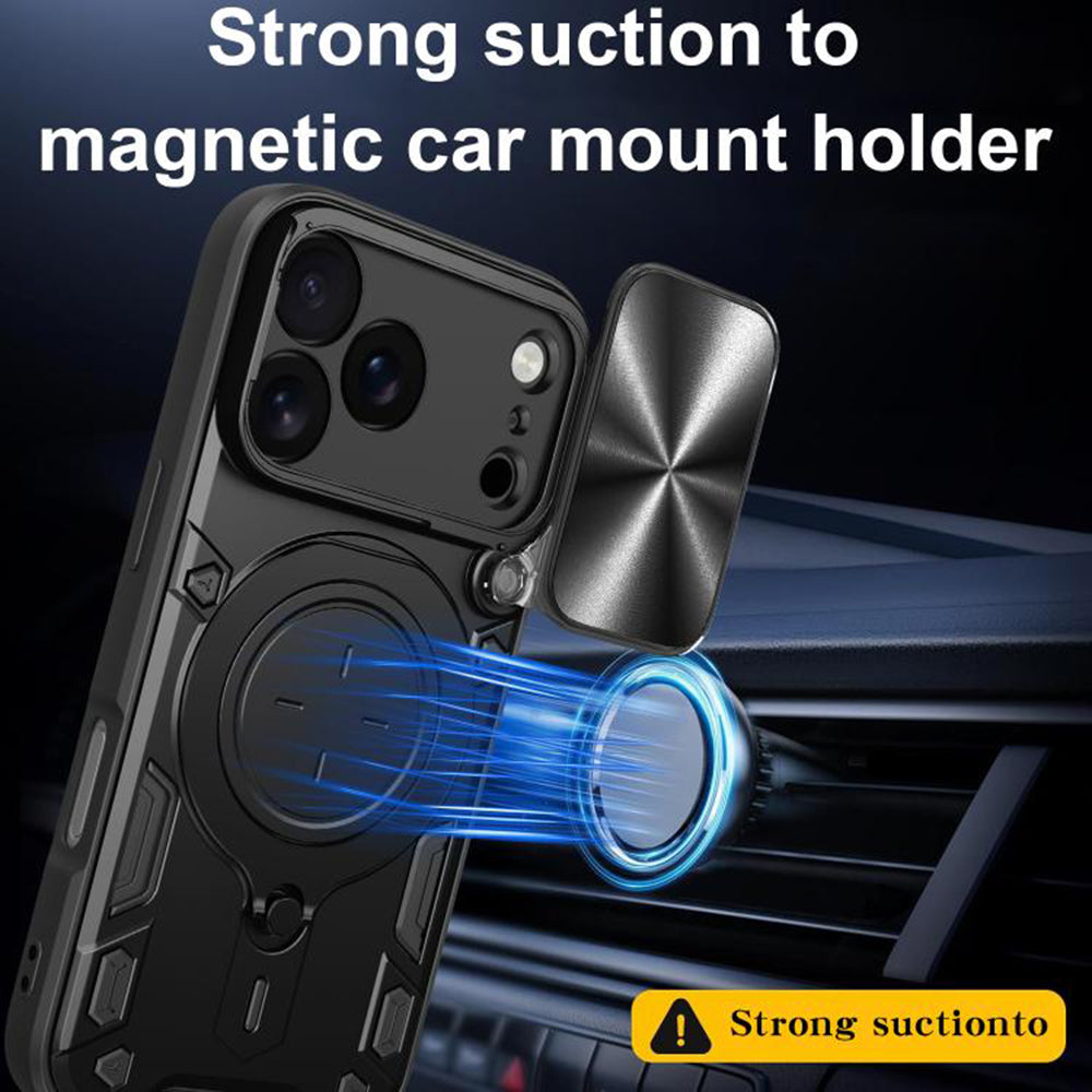 Hülle für Apple iPhone 18 Pro Max / 17 Pro Max, Techsuit, CamGuard Pro, Schwarz