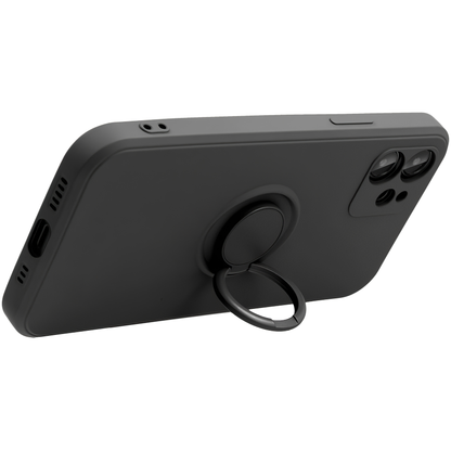Hülle für Apple iPhone 16 Pro Max, OEM, Silikonring, Schwarz