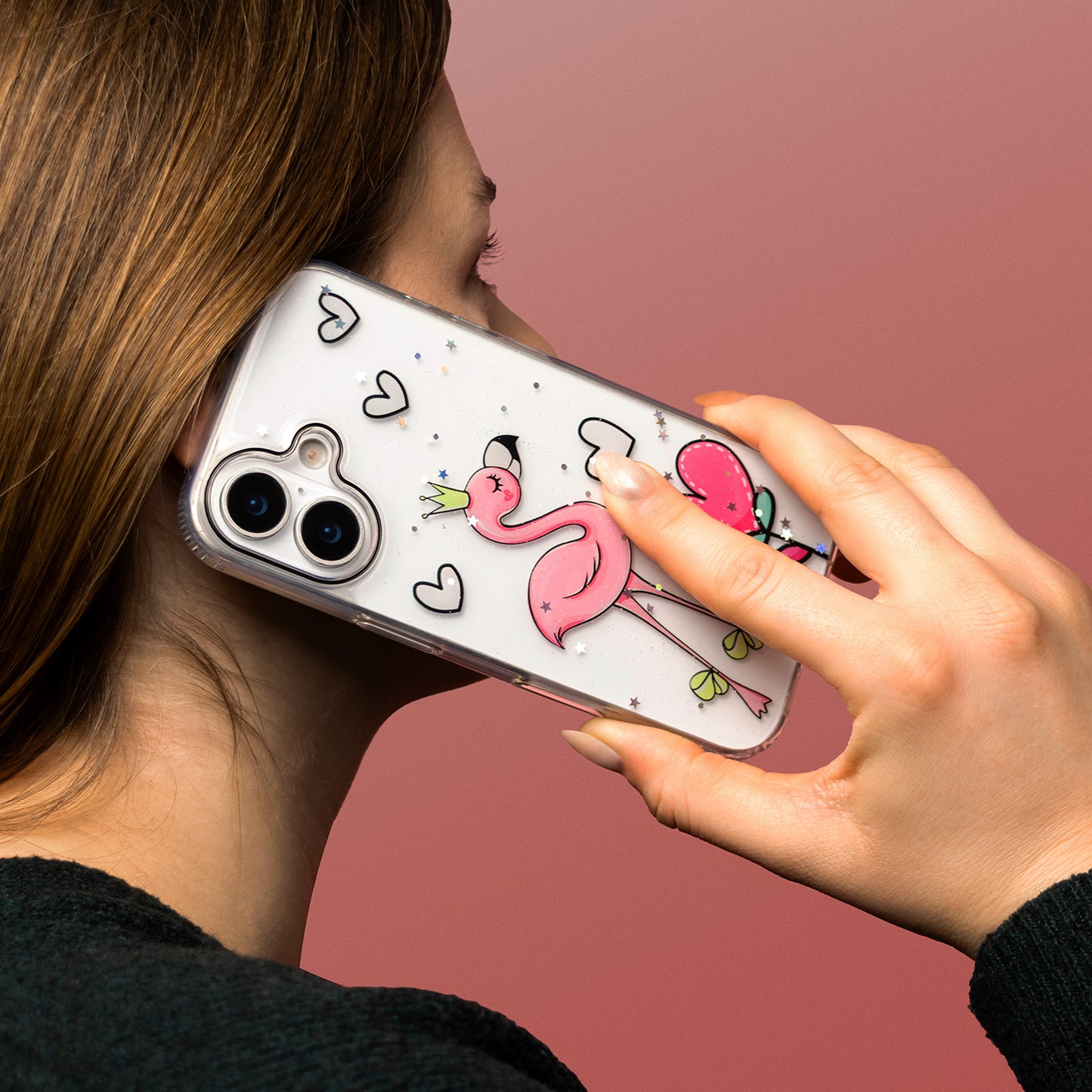 Hülle für Apple iPhone 16 Pro Max, OEM, Ultra Trendy Love 2, Mehrfarbig