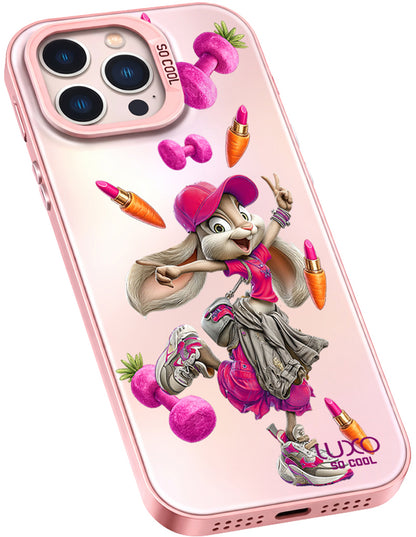 Case for Apple iPhone 15 Plus, LUXO So CooL, ArcadiA Rabbit, Multicolor