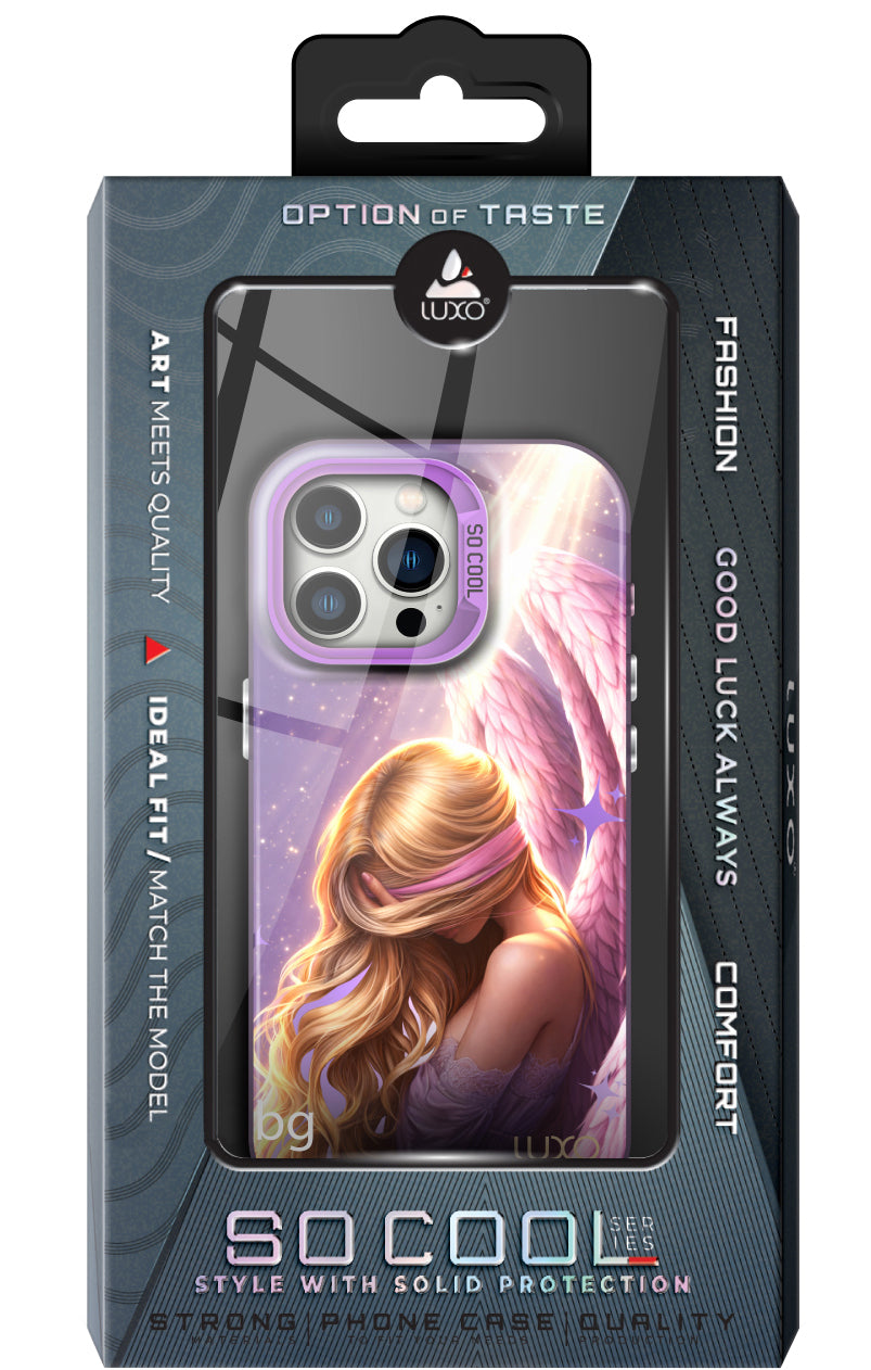Hülle für Apple iPhone 13 Pro Max, LUXO So CooL, ArcadiA Angel, Mehrfarbig