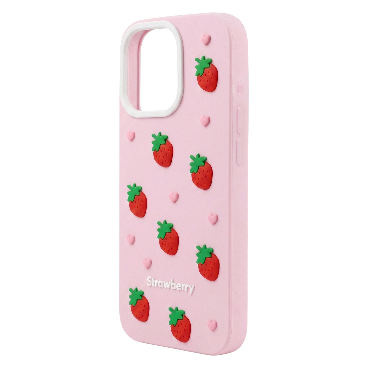 Hülle für Apple iPhone 17 Pro Max, OEM, Erdbeere, Rosa