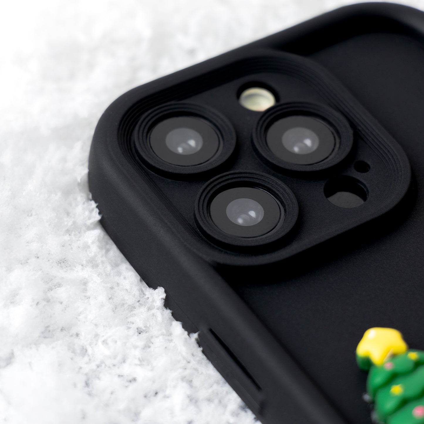 Hülle für Apple iPhone 15 Pro, OEM, Ultra Trendy 3D Weihnachten, Schwarz