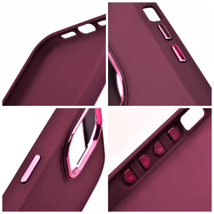 Hülle für Apple iPhone 18 Pro / iPhone 17 Pro, OEM, Frame, Weinrot
