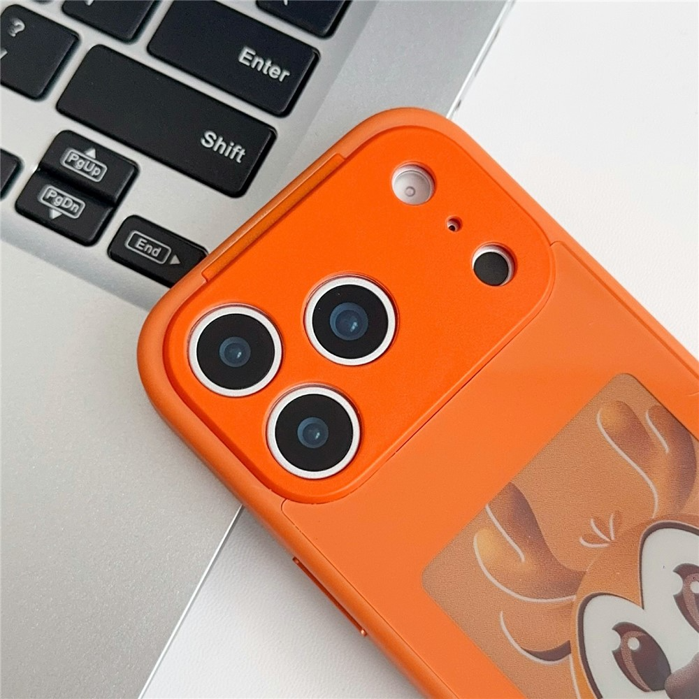 Hülle für Apple iPhone 17 Pro, OEM, individuell gestaltetes E-Ink-Display, Orange