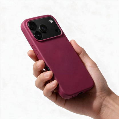 Hülle für Apple iPhone 18 Pro / iPhone 17 Pro, OEM, Silikon, Weinrot