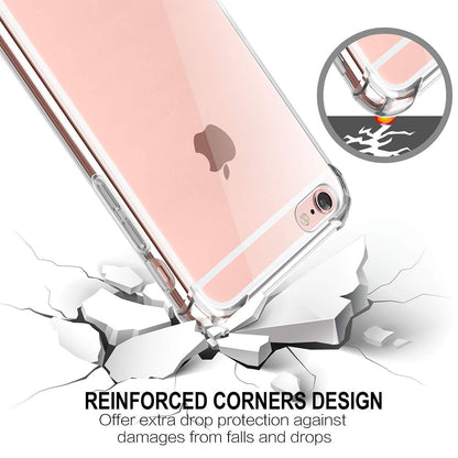 Hülle für Apple iPhone SE (2022) / SE (2020) / 8 / 7, Techsuit, stoßfest klar, transparent