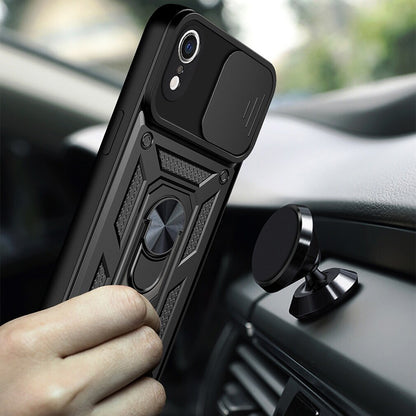 Hülle für Apple iPhone XR, Techsuit, CamShield, Schwarz
