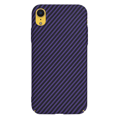 Case for Apple iPhone XR, Techsuit, Carbonite FiberShell, Purple