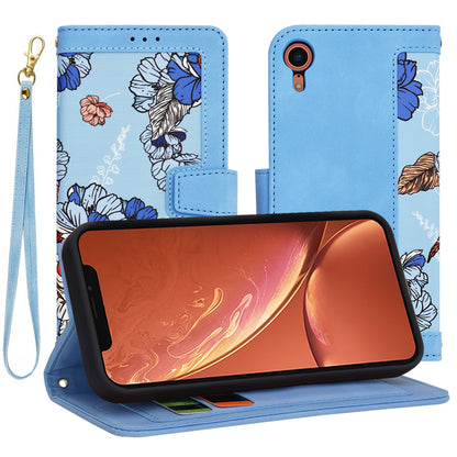 Hülle für Apple iPhone XR, Techsuit, FlipCraft, Blau
