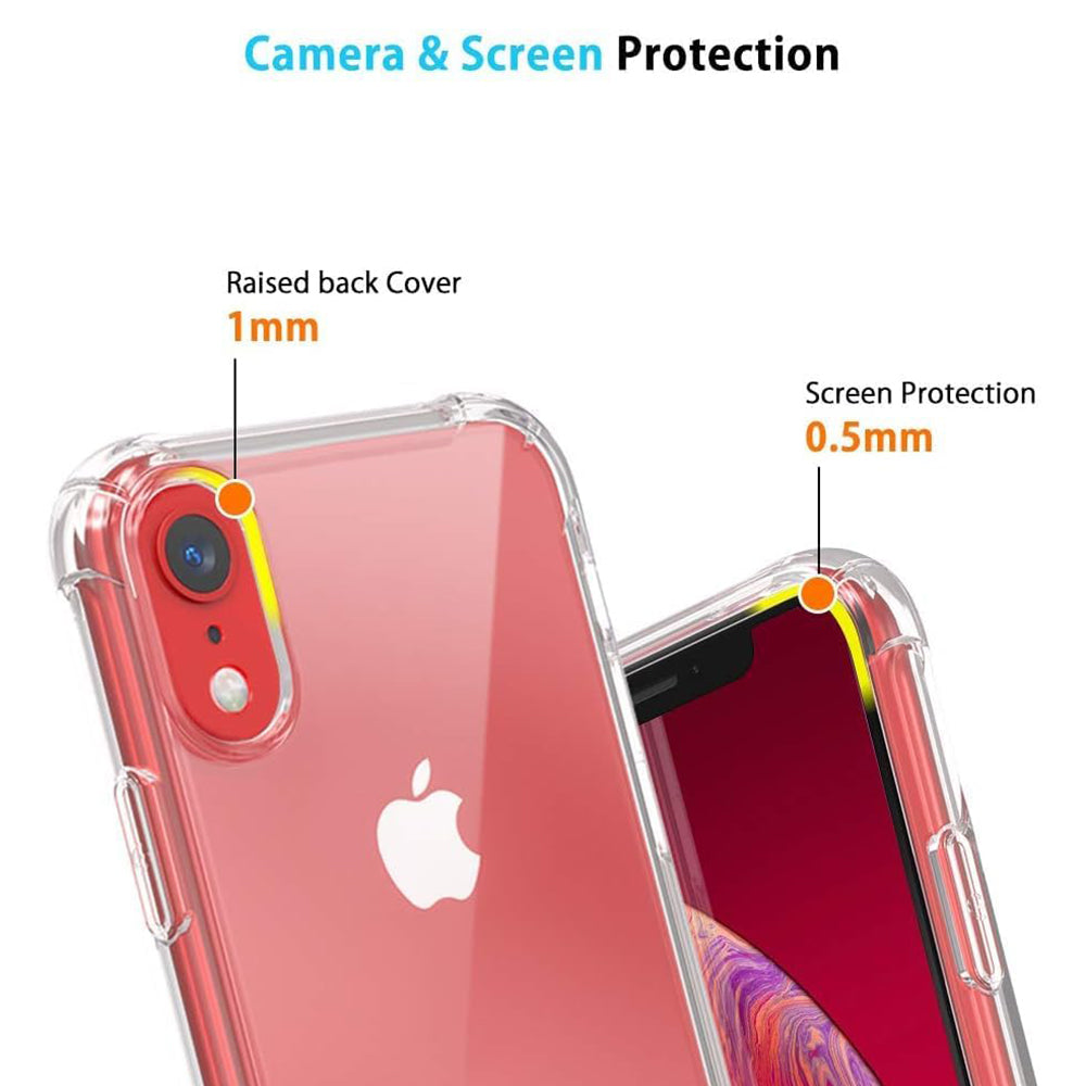 Hülle für Apple iPhone XR, Techsuit, stoßfest klar, transparent