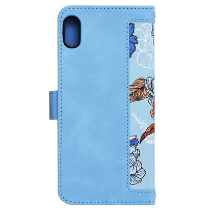 Hülle für Apple iPhone XS Max, Techsuit, FlipCraft, Blau