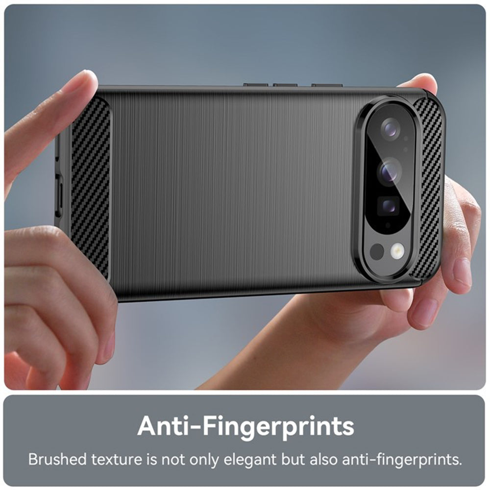 Hülle für Google Pixel 10 Pro / 10, Techsuit, Carbon, Schwarz
