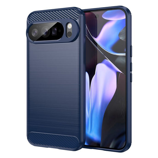Hülle für Google Pixel 10 Pro XL, Techsuit, Carbon, Blau