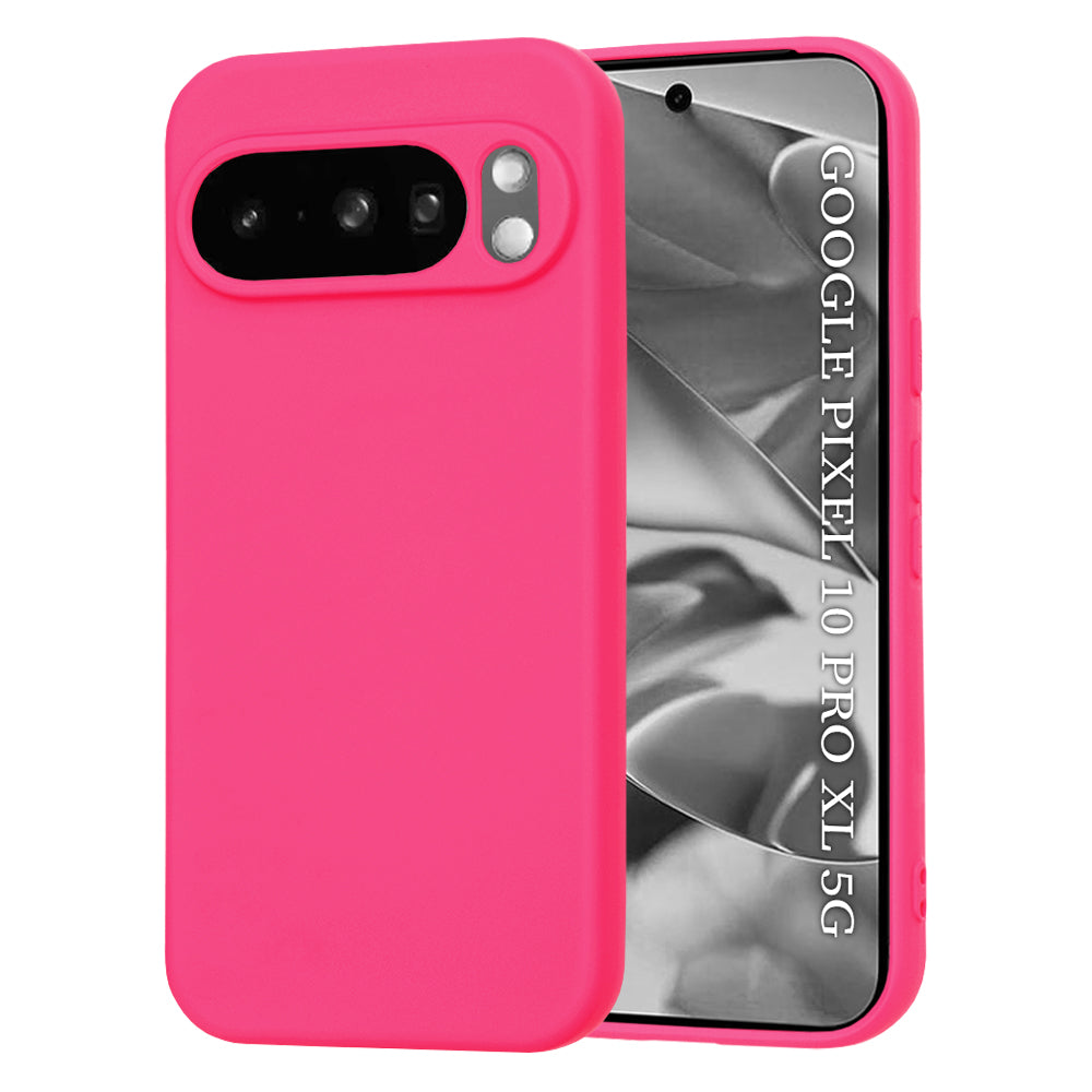 Case for Google Pixel 10 Pro XL, Techsuit, SoftFlex, Dark Pink