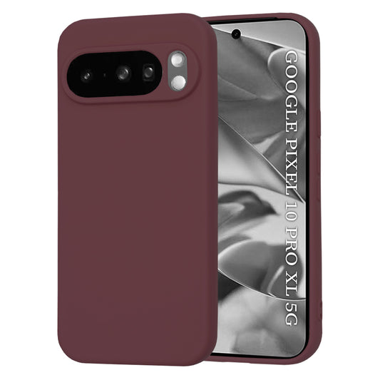 Hülle für Google Pixel 10 Pro XL, Techsuit, SoftFlex, Weinrot