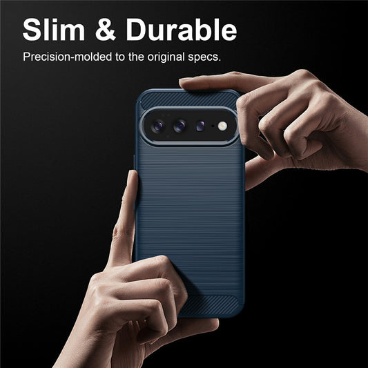 Hülle für Google Pixel 11 Pro / 11, Techsuit, Carbon, Blau