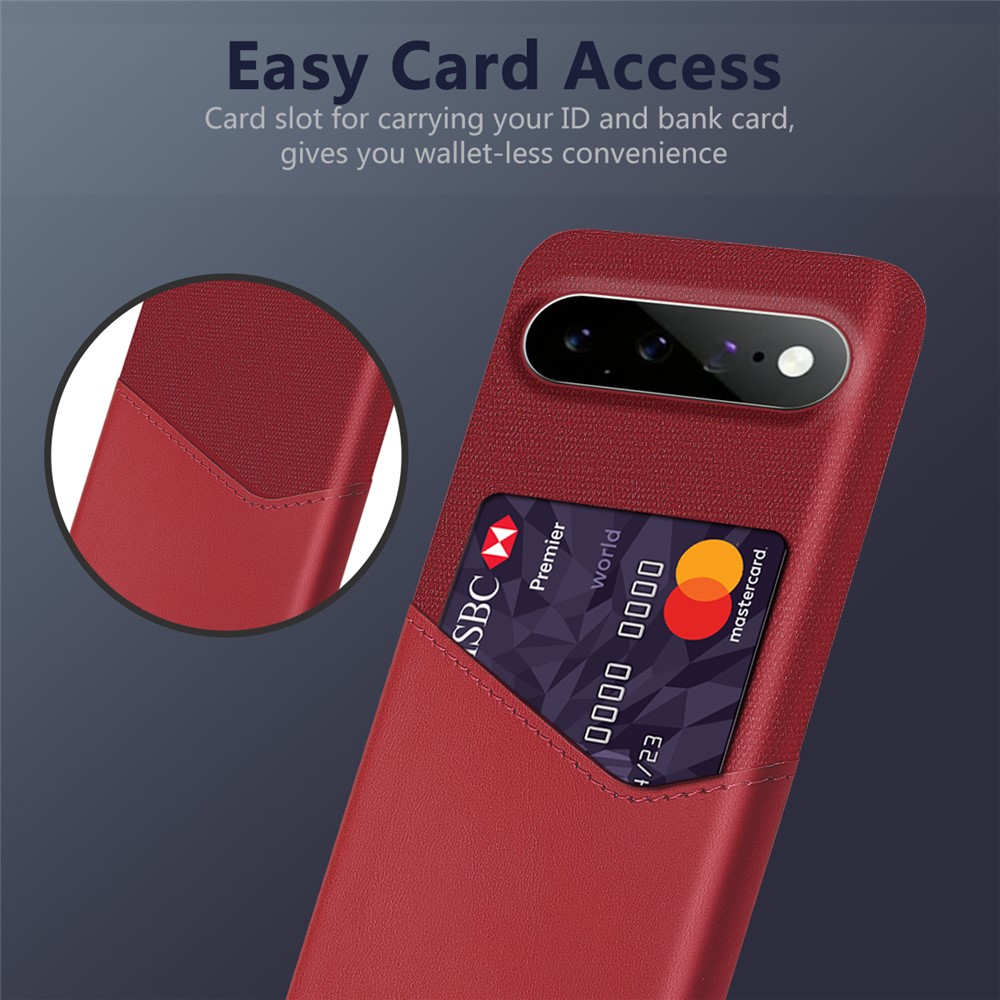 Case for Google Pixel 11 Pro XL, OEM, Card Holder, Red