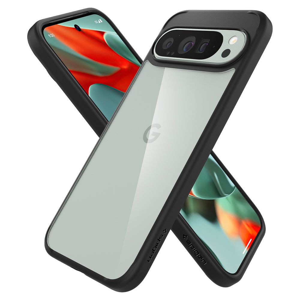 Hülle für Google Pixel 9 Pro XL, Spigen, Ultra Hybrid, Mattschwarz ACS07724
