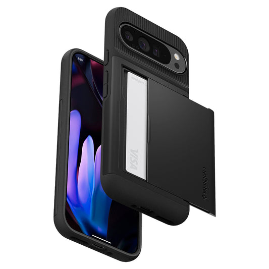 Hülle für Google Pixel 9 Pro XL, Spigen, Slim Armor CS, Schwarz ACS07729