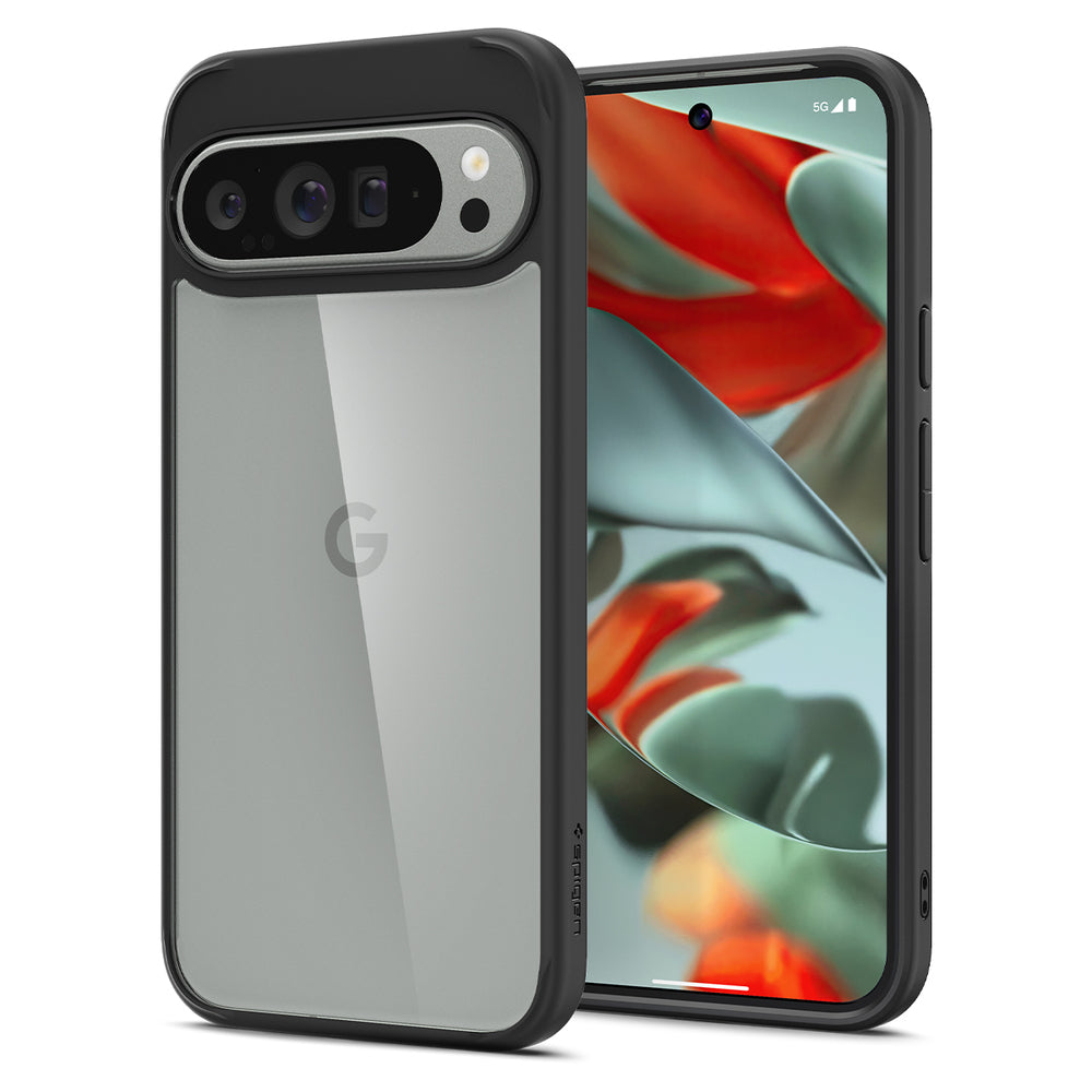Hülle für Google Pixel 9 Pro XL, Spigen, Ultra Hybrid, Mattschwarz ACS07724