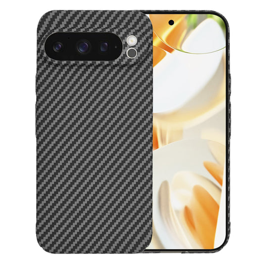 Hülle für Google Pixel 9 Pro, Techsuit, Carbonite FiberShell, Schwarz