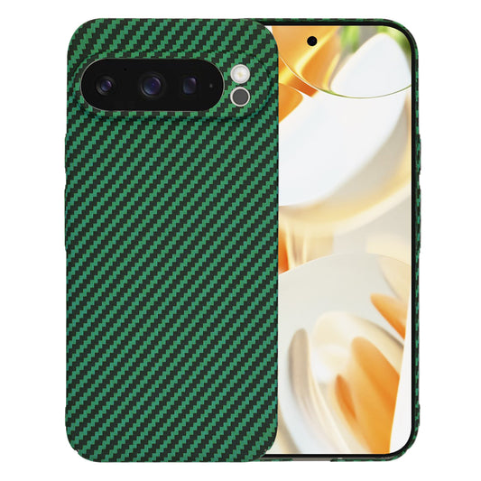 Hülle für Google Pixel 9 Pro, Techsuit, Carbonite FiberShell, Grün