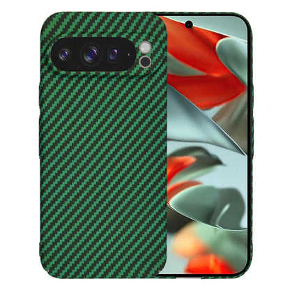 Hülle für Google Pixel 9 Pro XL, Techsuit, Carbonite FiberShell, Grün