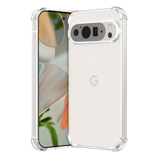 Hülle für Google Pixel 9 Pro XL, Techsuit, stoßfest klar, transparent