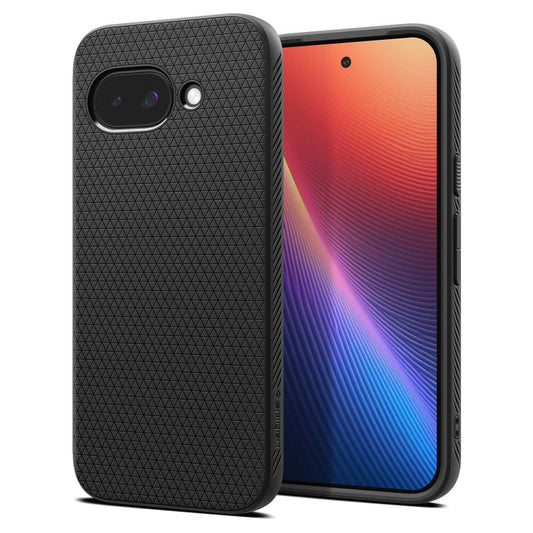 Hülle für Google Pixel 9a, Spigen, Liquid Air, Mattschwarz