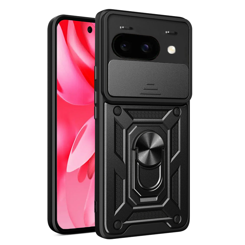 Hülle für Google Pixel 9a, Techsuit, CamShield, Schwarz