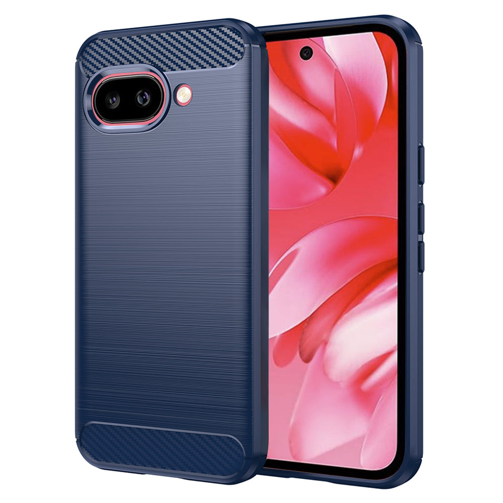 Hülle für Google Pixel 9a, Techsuit, Carbon, Blau