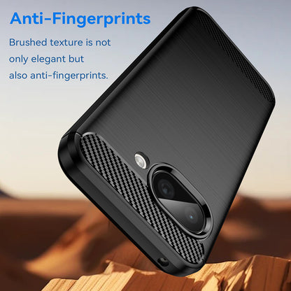 Hülle für Google Pixel 9a, Techsuit, Carbon, Schwarz