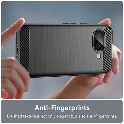 Hülle für Google Pixel 9a, Techsuit, Carbon, Schwarz