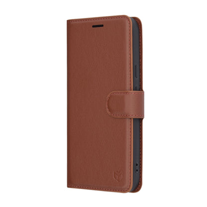Hülle für Google Pixel 9a, Techsuit, Leather Folio, Braun