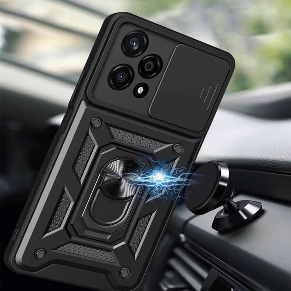 Hülle für Honor 200 Lite, Techsuit, CamShield, Schwarz