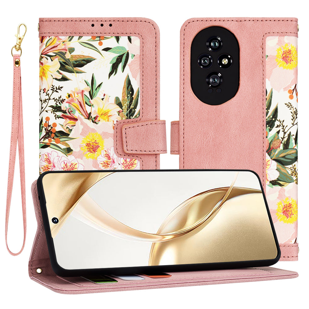 Hülle für Honor 200, Techsuit, FlipCraft, Rosa