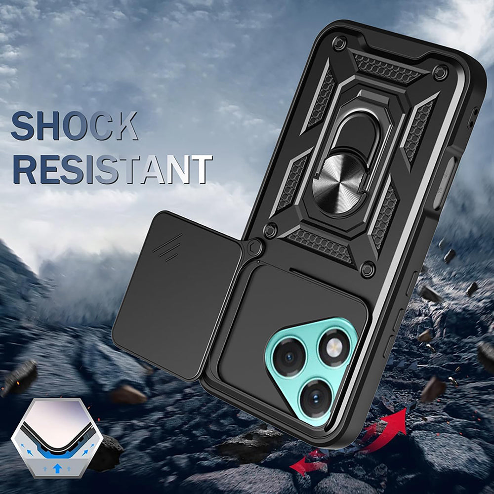 Hülle für Honor 400 Lite, Techsuit, CamShield, Grün