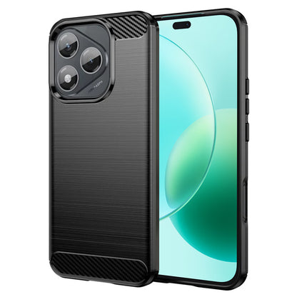 Hülle für Honor 400 Lite, Techsuit, Carbon, Schwarz